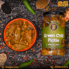 Green Chilli Pickle (ہری مرچ کا اچار)