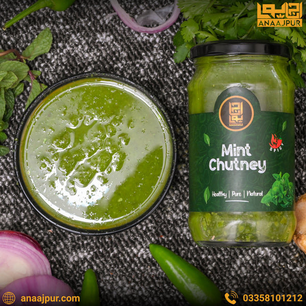 Green Mint Chutney (ہری چٹنی)